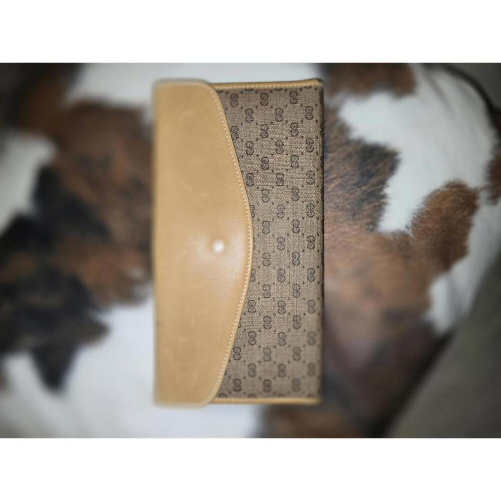 Rare Vintage Gucci Leather Trifold Wallet Envelope Design - Picture 3 of 12